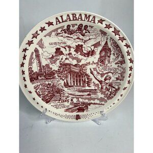 Vintage Vernon Kilns Alabama Souvenir Plate
